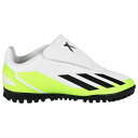 adidas(アディダス) ジュニア エックス クレイジーファスト.4 VEL TF J?IE4060 Col.フットウェアホワイト×コアブラック×ルシッドレモ...