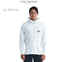 Quiksilver(クイックシルバー) ラッシュガード 長袖 SATURN ZIP HOODIE QLY241033 Col.0101 WHT サイズ M(EC)(4)