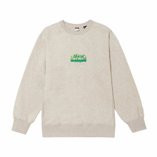 NANGA(ナンガ) LIFE IS A JOURNEY MT.BOX LOGO SWEATSHIRT Col.OATMEAL サイズ S（EC)