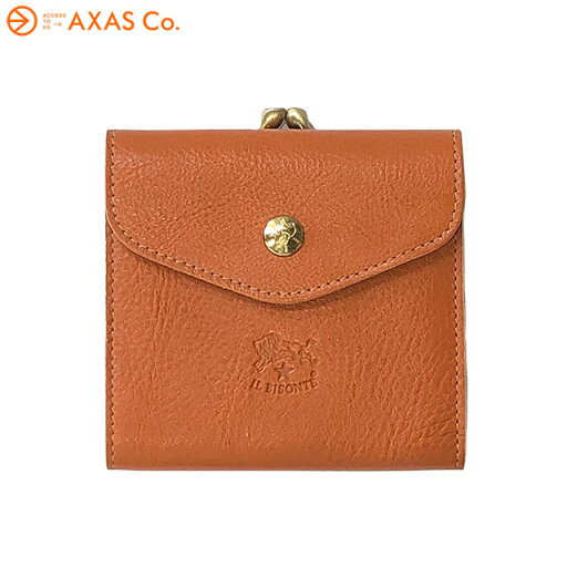 【plokh】IL BISONTE(イルビゾンテ) 411277 がま口二つ折り財布 Col.45/ヤキヌメ 【plokh】IL BISONTE(イルビゾンテ) 411277 がま口二つ折り財布 Col.45/ヤキヌメ