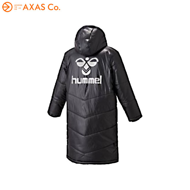 【アウトレット】 hummel(ヒュンメル) 中綿ロングコート(HAW8081) Col.90 ブラック Size:S-M ▲41