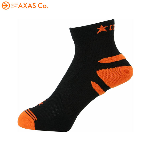 【アウトレット】 CONVERSE(コンバース) クイックソックス CB1710010F Col.ブラック/オレンジ(1956)