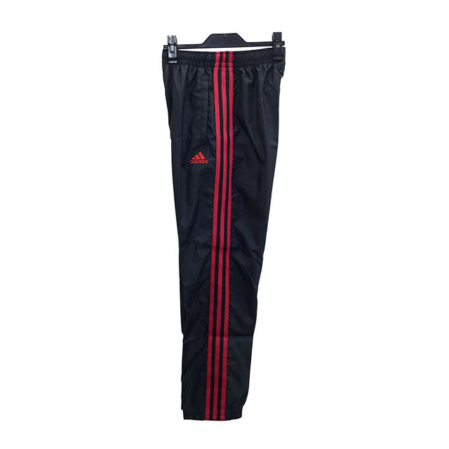 【アウトレット】 adidas(アディダス) Jrブレーカー ピステパンツ V1979(119494) Col.ブラック×レッド ▲7