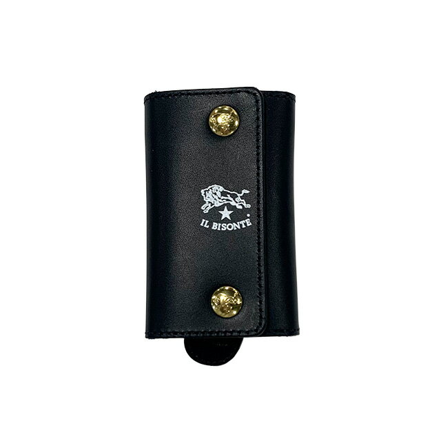 【plokh】IL BISONTE(イルビゾンテ) 54212309890 キーケース Col.35/ブラック (4547428272634)