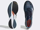 【アウトレット】 adidas(アディダス) ADIZERO BOSTON 11M GX6653 Col.ワンダースティール/フットウェアホワイト/ソーラーオレンジ青系/ブルー系/blue系 3