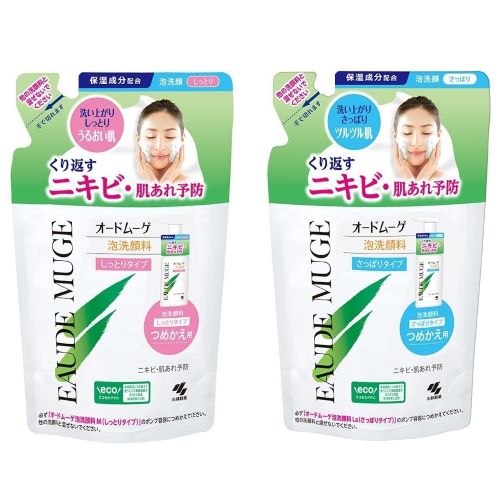 【医薬部外品】 小林製薬(コバヤシセイヤク) オードムーゲ 泡洗顔料 しっとりタイプ　つめかえ用