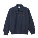 Champion(チャンピオン) リバースウィーブ? ウィメンズ ハーフスナップスウェットシャツ CW-A006