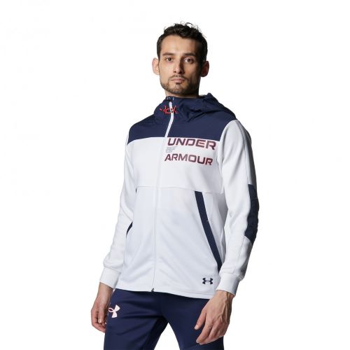 UNDER ARMOUR(アンダーアーマー) アーマーニット ハイブリッド フルジップ ジャケット 1381339 Col.100 White サイズ MD UNDER ARMOUR(アンダーアーマー) アーマーニット ハイブリッド フルジップ ジャケット 1381339 Col.100 White サイズ MD