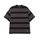 NEWERA(ニューエラ) 半袖 オーバーサイズド コットン Tシャツ Multi Border 14410062