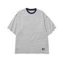 NEWERA(ニューエラ) 半袖 オーバーサイズド コットン Tシャツ Micro Border 14410065