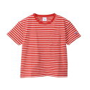 Champion(チャンピオン) ウィメンズ ボーダーショートスリーブポケットTシャツ CW-X343