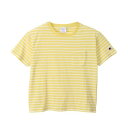 Champion(チャンピオン) ウィメンズ ボーダーショートスリーブポケットTシャツ CW-X343
