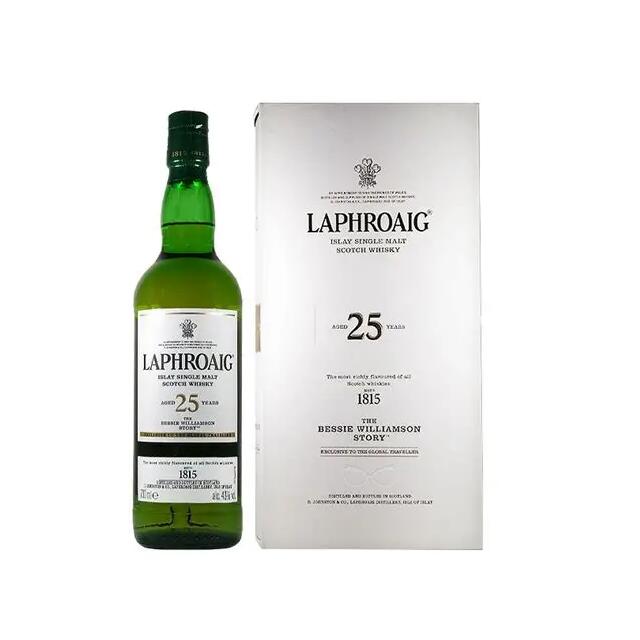 お値下げ中❗️新品未開封ラフロイグ25年並行 スコッチウイスキーLaphroaig ラフロイグ 25年 カスクストレングス 2020ボトリング（並行）