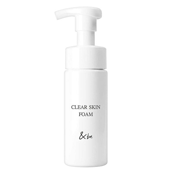 ブランド名&be アンドビー商品名クリアスキンフォーム泡洗顔(&be CLEAR SKIN FOAM)カテゴリー スキンケア 洗顔 クレンジング商品説明洗うたび、肌、新呼吸。“即なじみ”泡洗顔が誕生。プロによる5つのロジックで、朝も夜も。毛穴・角質・保湿を同時に叶える欲張りケア。「忙しい毎日でも、妥協のないスキンケアを。」そんな想いから生まれたのが、5つのロジックを1つの洗顔に配合した泡洗顔です。W洗顔不要、まつエクOKという利便性はもちろん、日本初採用※の「メイク浮かし」成分と、贅沢なスキンケア成分による「肌質ケア」を両立させました。※ メーカー・原料会社調べ、2026年3月3日時点使い方適量(2~3プッシュ)を手に取り、顔全体をやさしく包み込むように洗います。その後、水またはぬるま湯で十分に洗い流してください。メイクを落とす際は、乾いた手と顔にたっぷりの泡(3~4プッシュ)をのせ、メイクとなじませた後、洗い流してください。全成分、グリセリン、DPG、ココアンホ酢酸Na、ソルビトール、BG、ヤシ油脂肪酸PEG−7グリセリル、エチルヘキシルグリセリン、乳酸桿菌／ツボクサエキス発酵液、アーチチョーク葉エキス、ポリクオタニウム−50、グリシルグリシン、ボイゼンベリー果汁、フィトステロールズ、セラミドNG、セラミドAP、セラミドAG、セラミドNP、セラミドEOP、ラウリン酸PEG−80ソルビタン、ラウロイルメチルアラニンNa、コカミドDEA、ココイルメチルタウリンNa、PPG−15−PEG−20水添ヒマシ油、水添レシチン、クエン酸、マンデル酸、水酸化Na、EDTA−2Na、グルコノラクトン、ピロ亜硫酸Na、安息香酸Na、フェノキシエタノール、オレンジ油、シアノコバラミン内容量130mL区分化粧品・フレグランス原産国日本区分：化粧品・フレグランス原産国：日本などメーカー名又は販売業者名：株式会社Rainmakers広告文責：アクサス株式会社 0120-94-7789