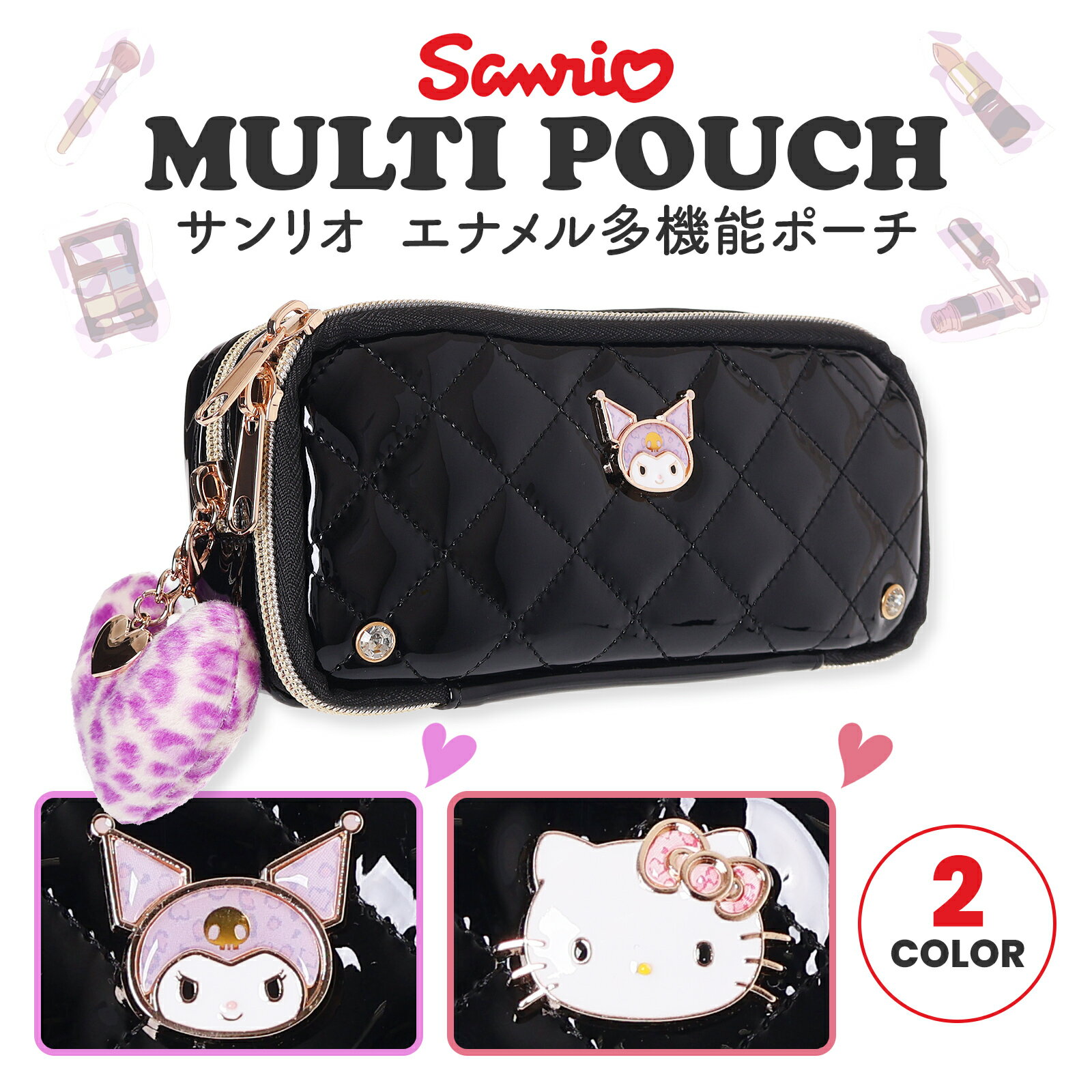 レア‼️HELLO KITTY ブラックポーチ 楽天市場】アナスイ ANNA SUI 【 HELLO KITTY 50th 】立体ポーチ