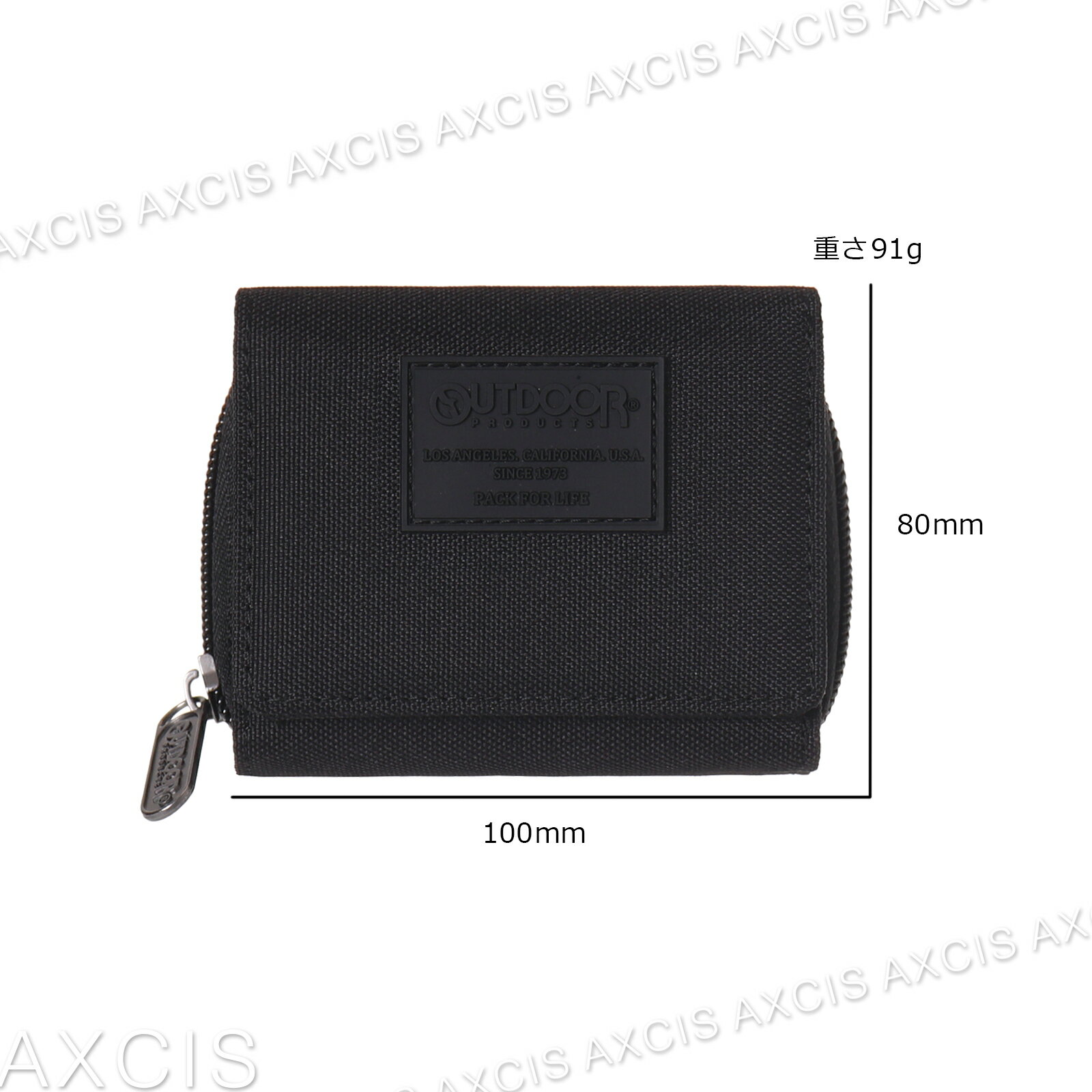 ▲OUTDOOR ミニ財布 ポリ ラバーワッペン