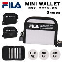 ▲FILA ラウンドファスナー 札入 ポリ ロゴ テープ