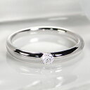 Pt900一粒 ダイヤモンド リング【甲丸タイプ】ファッション ジュエリー ピンキー レディース 一粒 指輪 ダイア プラチナ PT 0.1カラット 0.1 0...