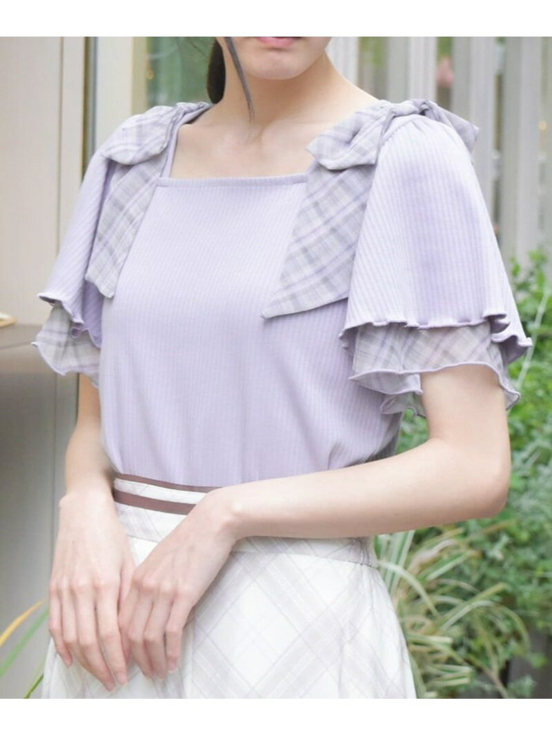 ビッグリボンプルオーバー axes femme アクシーズファム トップス カットソー・Tシャツ グリーン パー..