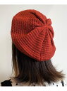 【SALE/30%OFF】ニットベレー帽 axes femme アクシーズファム 帽子 ハット オレンジ ブラック グレー【RBA_E】[Rakuten Fas...