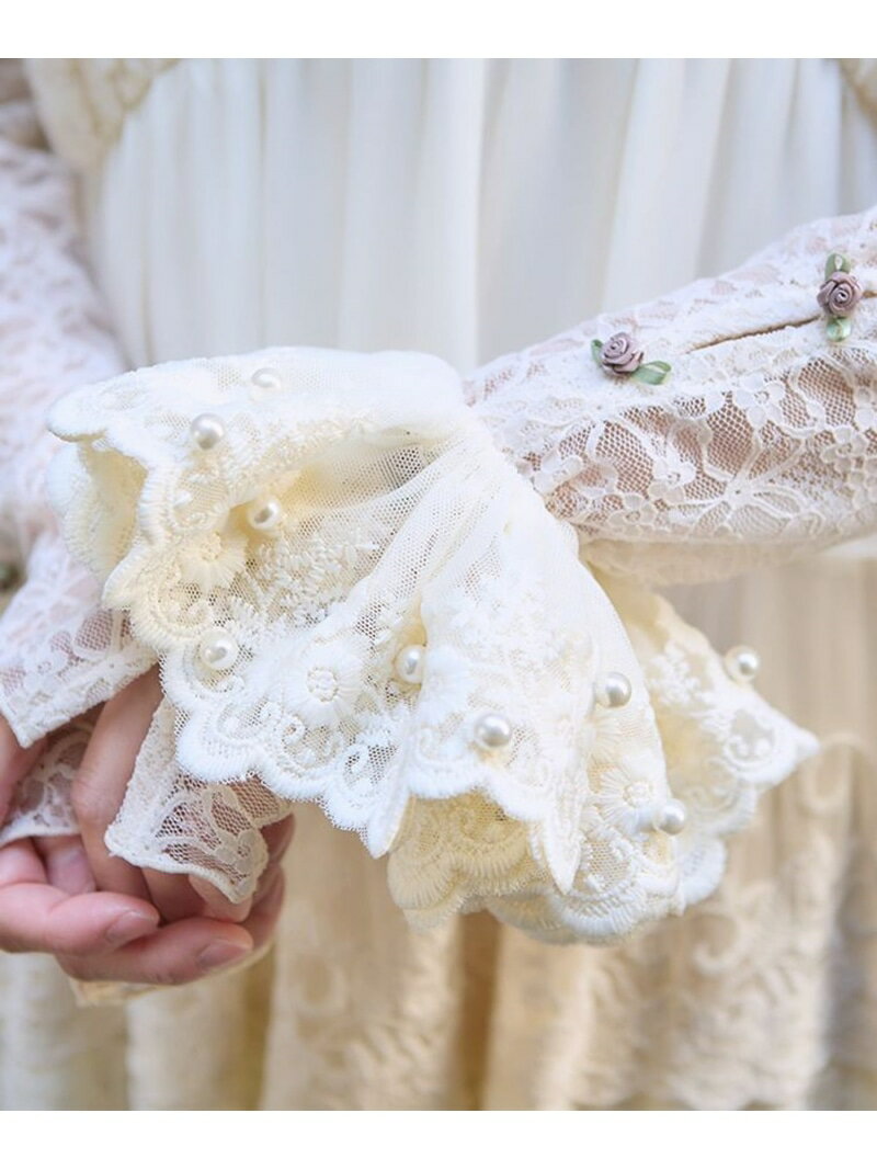 【SALE/20%OFF】パール付きレースシュシュ axes femme アクシーズファム ファッション雑貨 チャーム・キーチェーン【RBA_E】[Rakute...