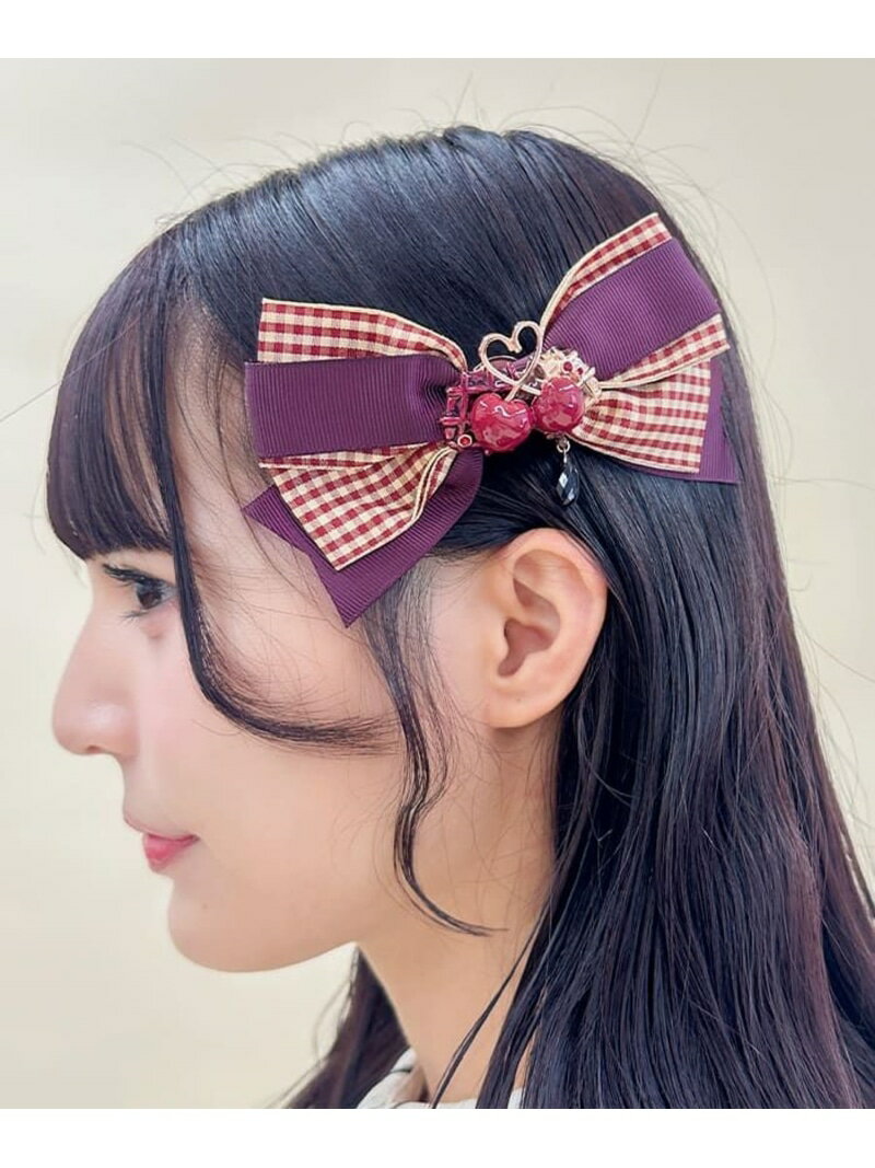 【SALE/40%OFF】チェリーワッフルマルチリボン axes femme POETIQUE アクシーズファム ファッション雑貨 チャーム・キーチェーン レッ...