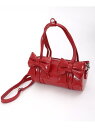 【SALE/27%OFF】ビッグリボンボストンバッグ axes femme アクシーズファム バッグ ボストンバッグ ブラック レッド【RBA_E】【送料無料】...
