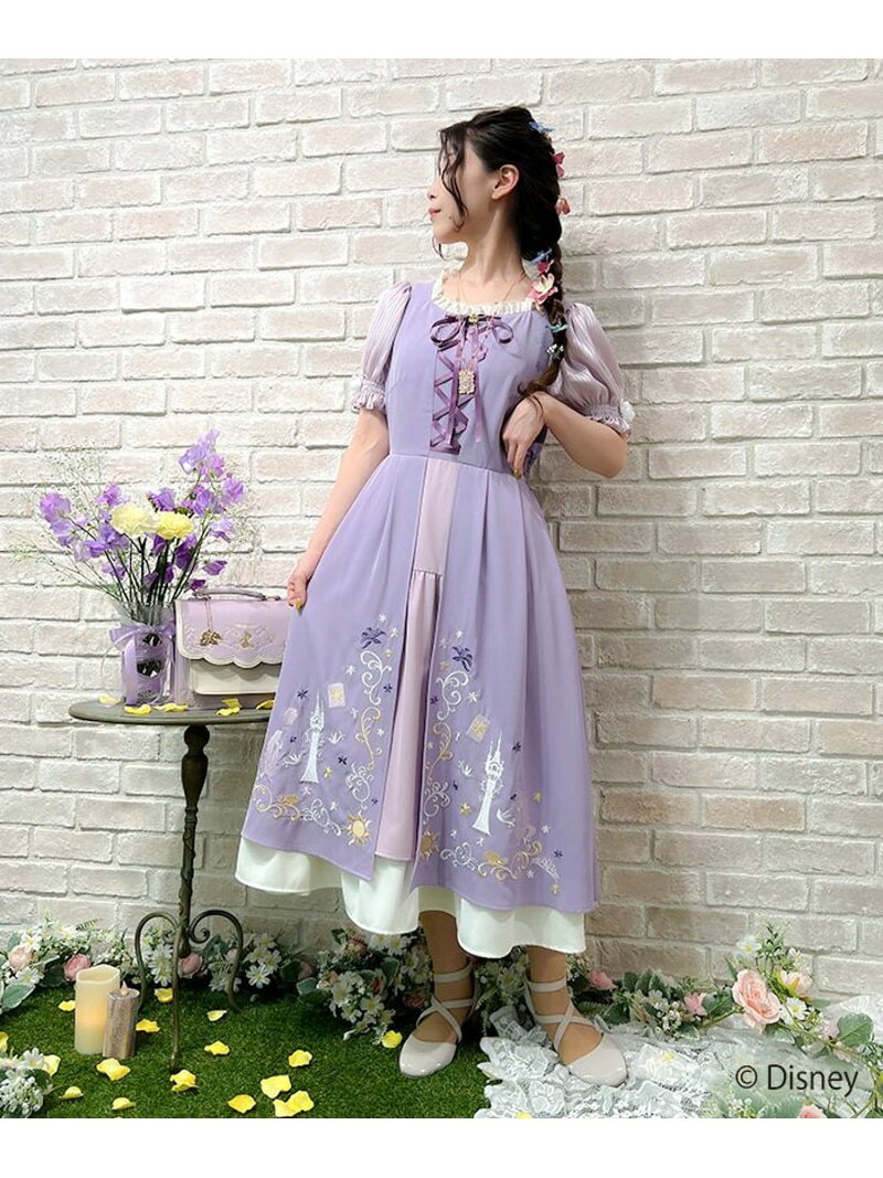 塔の上のラプンツェル/OP axes femme アクシーズファム ワンピース・ドレス ワンピース パープル【送料無料】[Rakuten Fashion]のサムネイル