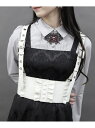 【SALE/40%OFF】レースアップハーネスベルト axes femme POETIQUE アクシーズファム ファッション雑貨 ベルト ホワイト【RBA_E】...