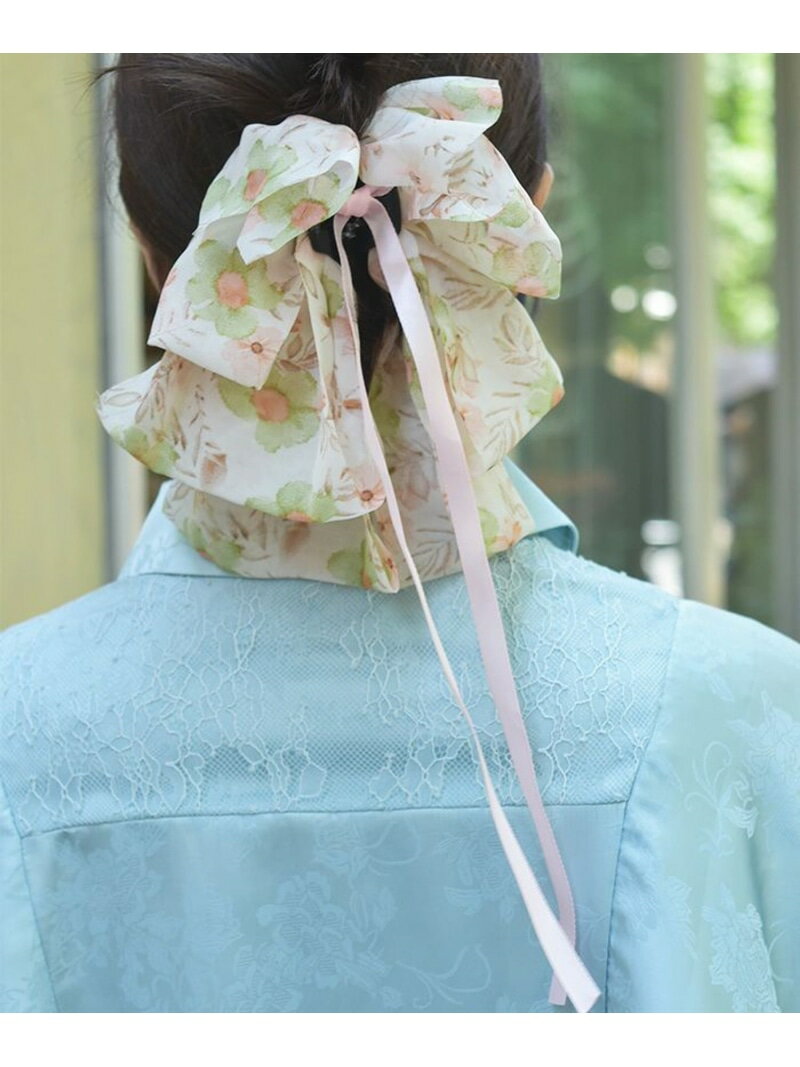 【SALE/20%OFF】シフォンリボンクリップ axes femme アクシーズファム ファッション雑貨 チャーム・キーチェーン パープル【RBA_E】[Ra...