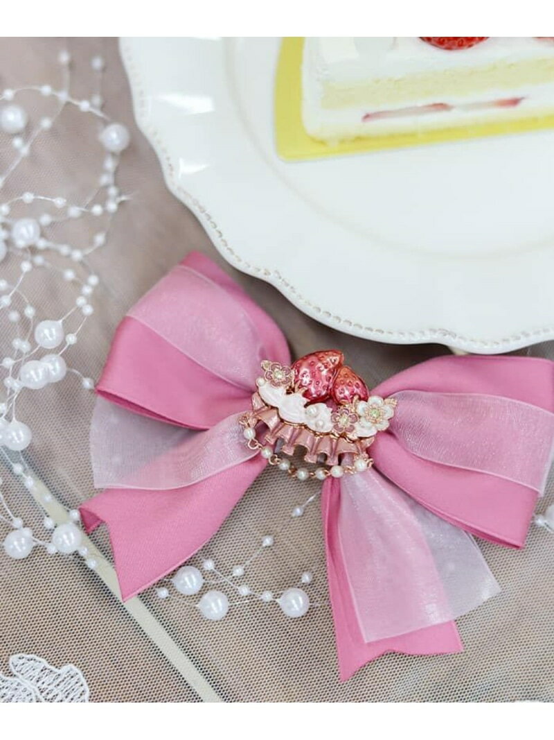 ガトー・フレーズマルチリボン axes femme POETIQUE アクシーズファム ファッション雑貨 チャーム・キーチェーン ピンク レッド[Rakuten...