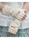 【SALE/20%OFF】巻きバラショートUV手袋 axes femme アクシーズファム ファッション雑貨 手袋 ベージュ【RBA_E】[Rakuten Fa...