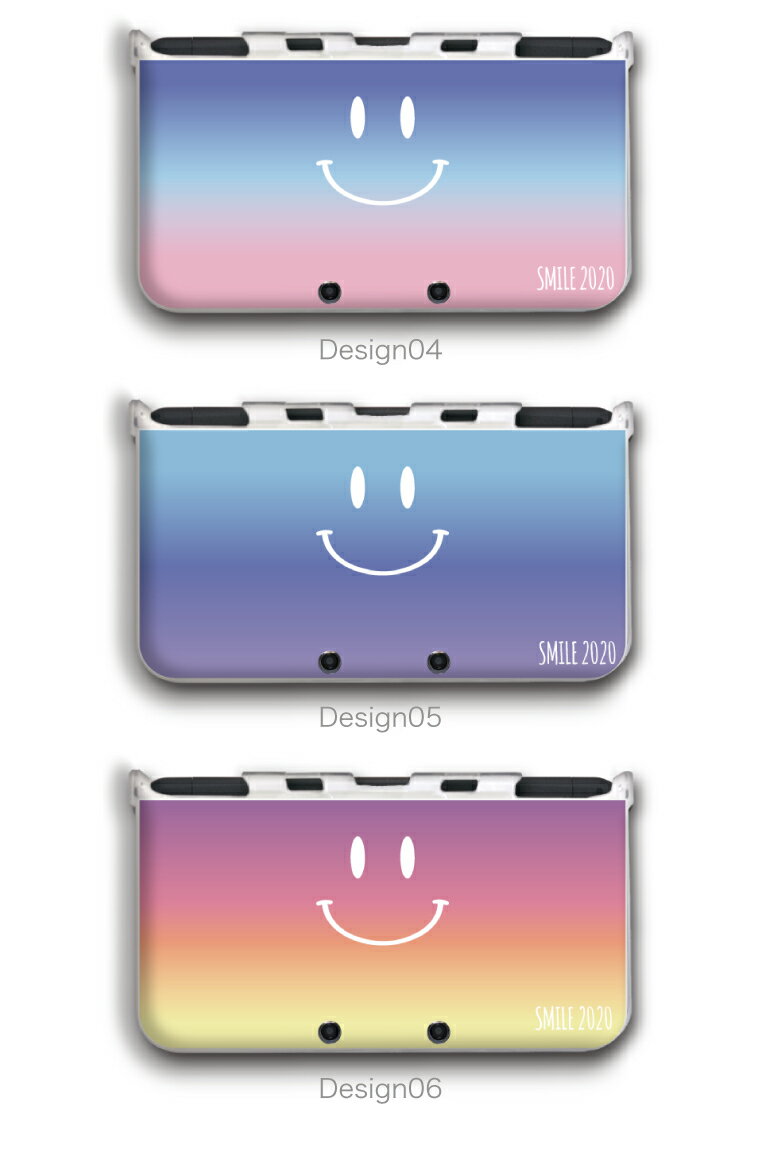 【名入れできる】new3DS LL カバー ケース new 3DSLL new 2DS LL 3DS LL カバー Nintendo かわいい おしゃれ 大人 子供 キッズ おもちゃ ゲーム プレゼント SMILE スマイル カラフル デザイン ニコちゃん 文字入れ グラデーション