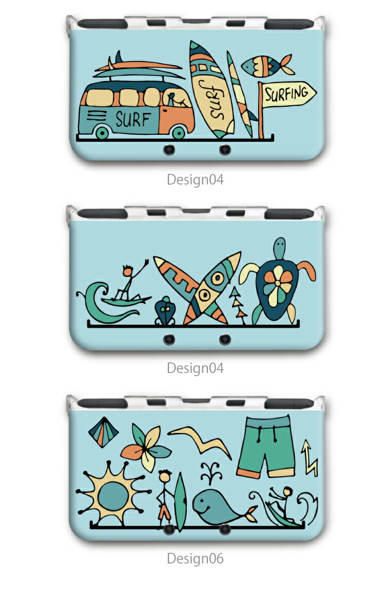 new3DS LL カバー ケース new 3DSLL new 2DS LL 3DS LL カバー Nintendo かわいい おしゃれ 大人 子供 キッズ おもちゃ ゲーム プレゼント SURF サーフ デザイン ハワイアン ハワイ Summer ヤシの木 Honu ホヌ 西海岸 かわいい 子供 キッズ