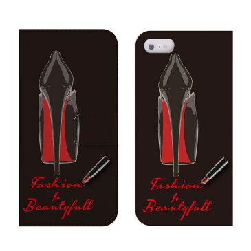 LG G3 Beat LG-D722J ケース 手帳型 (ML) 送料無料 Fashion & Beautiful カード入れ付き ヒール セレブ パンプス 靴 ピンク レッド ブラック オフホワイト