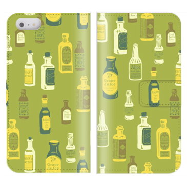 iPhone6s ケース 手帳型 送料無料 オシャレ ボトル デザイン アート Art イラスト 模様 チェック シンプル グリーン ブルー レッド イエロー パープル ピンク