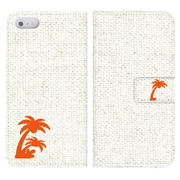Disney Mobile F-03Fケース 手帳型 (ML) 送料無料 Palm Tree デザイン ヤシの木 南国 リゾート ハワイアン SUMMER ハワイ サーフ ハワイアン アロハ オシャレ ユニセックス グリーン ブルー ピンク イエロー ブラウン オレンジ レッド