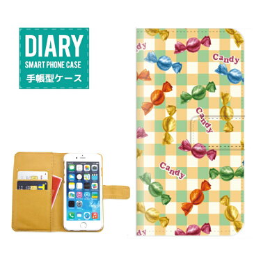 iPhone5 / 5s ケース 手帳型 送料無料 Cat Candy デザイン ネコ キャット 猫 キャンディー お菓子 飴 オシャレ シンプル カラー グレー ホワイト ピンク グリーン レッド オレンジ ブルー