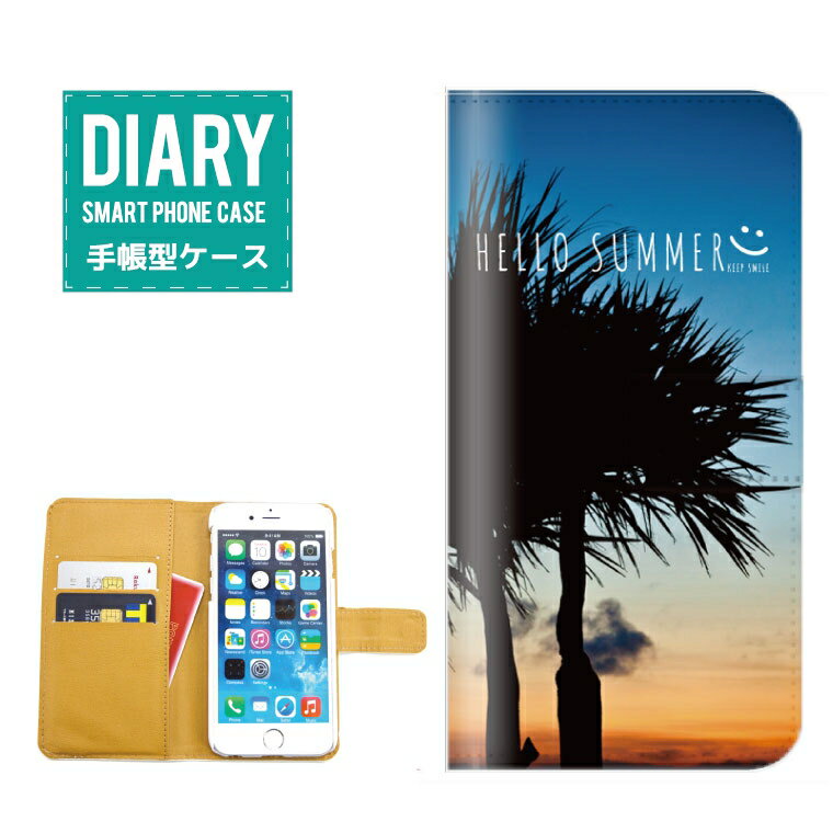 iPhone8 P[X 蒠^  Hello Summer fUC T}[ V̖ Palm tree ALOHA An nCA BEACH r[` SURF T[t [Ă i l L VF O[ u[ zCg IW JCC