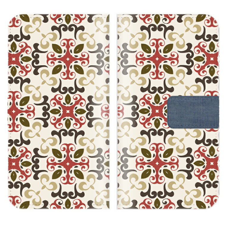 Xperia Z3 401SO ケース 手帳型 (X) 送料無料 モロッカン デザイン モロッカン柄 モロッコ柄 モロッコ　デニム ボヘミアン　オリエンタル 海外 トレンド A/W