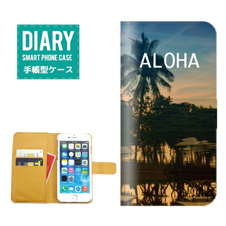 iPhone6 Plus P[X 蒠^  ALOHA fUC nCA V̖ Palm tree Aloha An BEACH r[` SURF T[t [Ă TZbg i l L VF