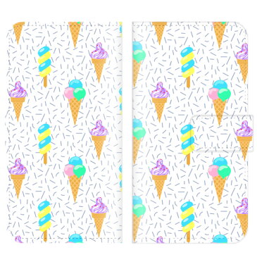 iPhone X ケース 手帳型 おしゃれ スイーツ お菓子 パンケーキ マカロン ドーナッツ アイス キャンディー いちご チョコレート