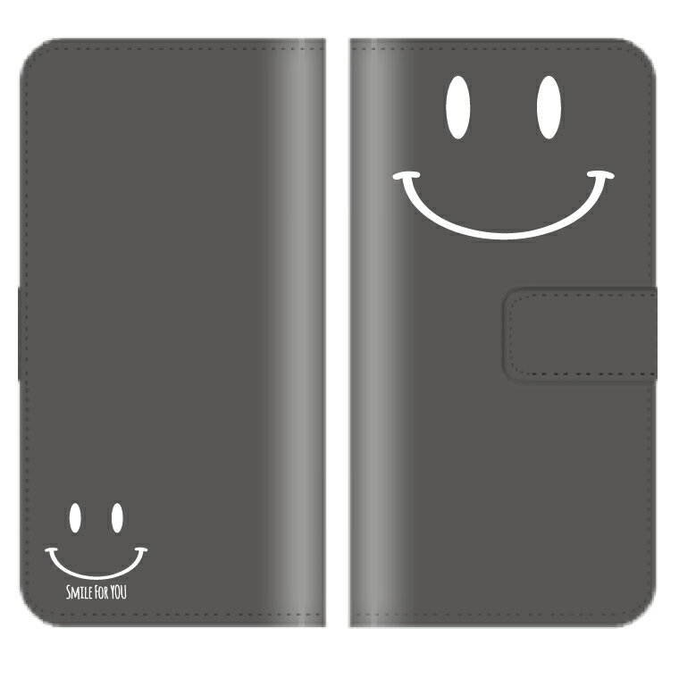 iPhone XS Max ケース 手帳型 SMILE スマイル カラフル デザイン ニコちゃん マーク ニコニコ カワイイ