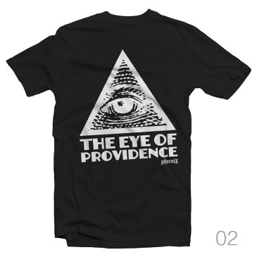 Tシャツ メンズ 半袖 レディース 半袖 おしゃれ ブラック ホワイト THE EYE OF PROVIDENCE フリーメイソン 都市伝説 不思議