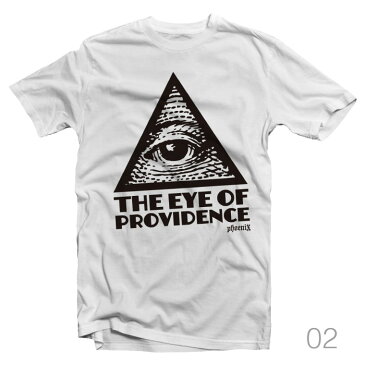 Tシャツ メンズ 半袖 レディース 半袖 おしゃれ ブラック ホワイト THE EYE OF PROVIDENCE フリーメイソン 都市伝説 不思議