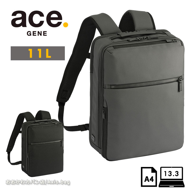 エースジーン ace.GENE リュックサック バックパック ガジェタブル CB2 20021 11L A4ファイル/13.3inchPC ビジネスリュック ビジネスバッグ メンズ シンプル 人気