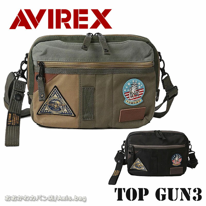 アビレックス アヴィレックス AVIREX 2WAY ショルダーバッグ ポーチ TOP GUN3 トップガン3 avx3521n Li..