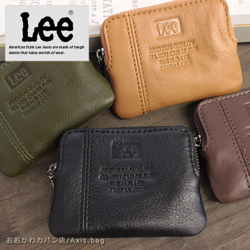 リー Lee ファスナー小銭入れ コインケース loose II ルーズII 320-2110 本革 メンズ レディース ブラ..