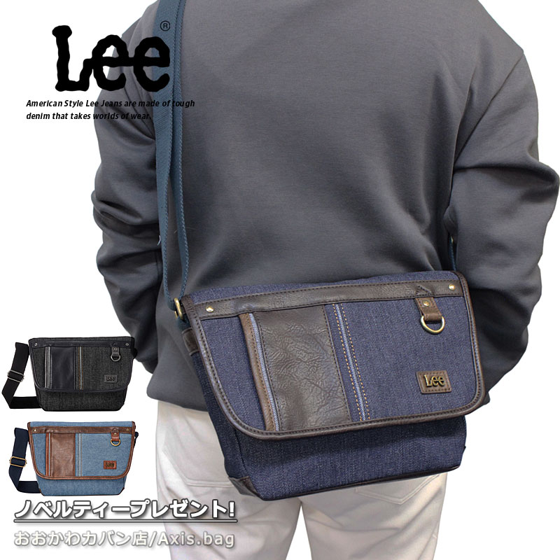 リー Lee フラップ ショルダーバッグ シンボル symbole 320-3265 斜め掛け ミニメッセンジャーバッグ かぶせ 肩掛け デニム かっこいい カジュアル シンプル 機能性 普段使い 撥水加工