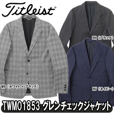 【18秋冬】タイトリスト TWMO1853 グレンチェックジャケット【10734】